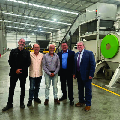 recycling solid waste into raw reusable material